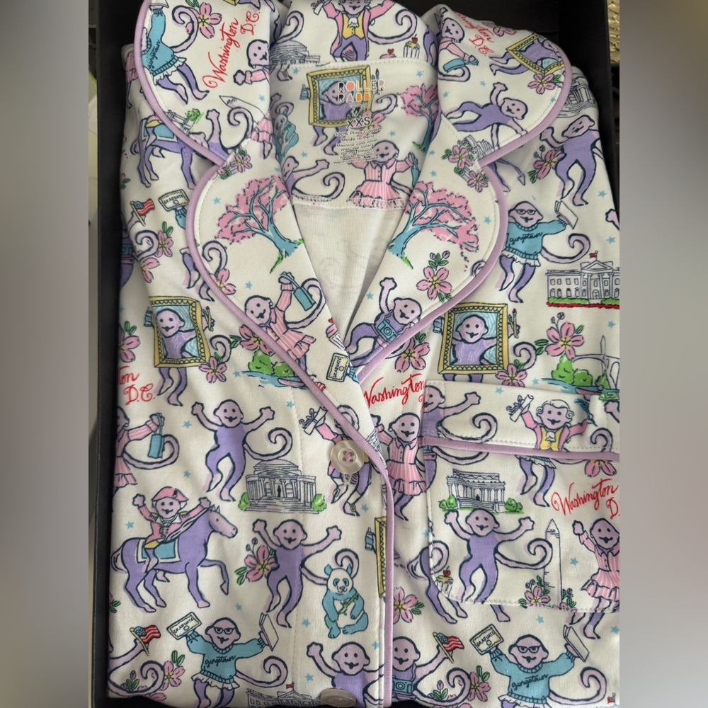 Roller Rabbit Georgetown Washington DC Polo Pajama XXS